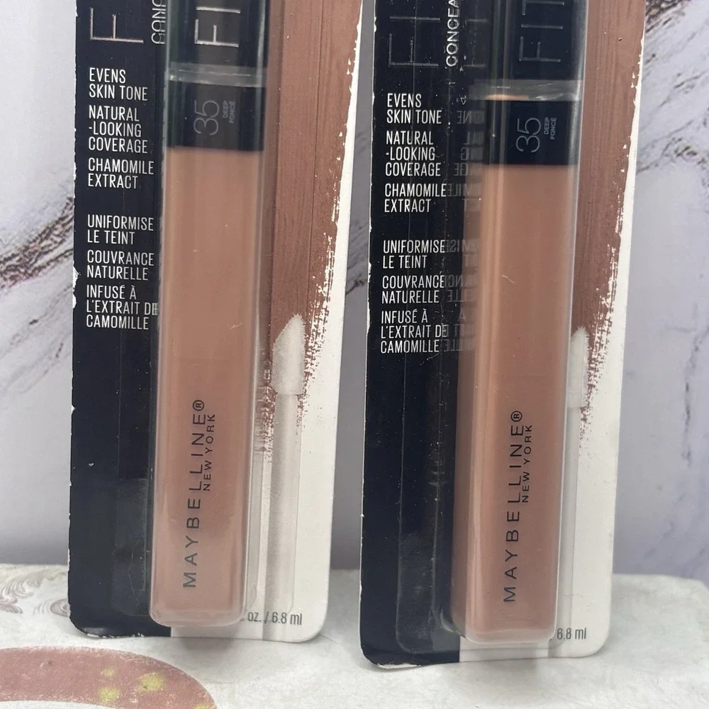 Maybelline Fit Me Liquid Concealer 35 Deep Foncé Light-Medium Clair Set Of 2 NEW